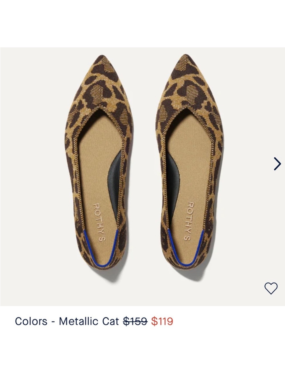 Rothy's Metallic Cat flat in Women’s Size 9 - Picture 11 of 11